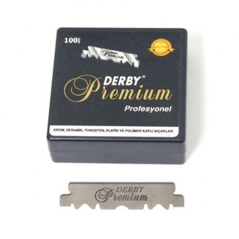 Лезвия Derby Premium половинки, 100шт